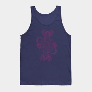 Abstract Doodle Flower Tank Top